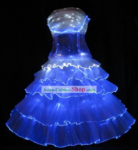 Custom Made Electric LED Lights Luminous Dancing Costumes