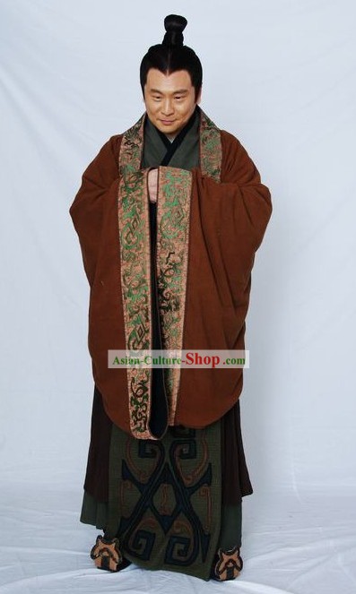 Ancient Chinese Qin Chao Minister Costumes for Men