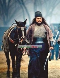 Three Kingdoms General Zhang Fei Costumes Complete Set for Men
