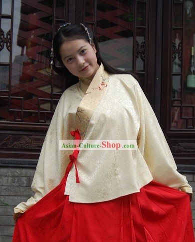 Ancient Chinese Ming Dynasty Hanfu Clothing for Women
