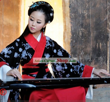 Han Dynasty Princess Quju Three Pieces Clothing Complete Set