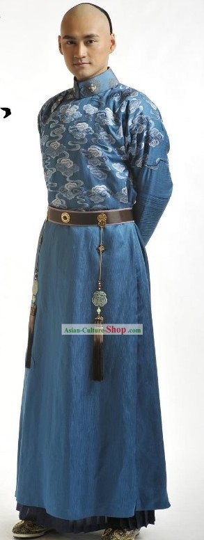 Ancient Chinese Prince Embroidered Cloud Clothing Complete Set