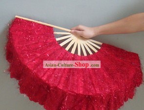 Chinese Classic Shinning Red Dancing Fan