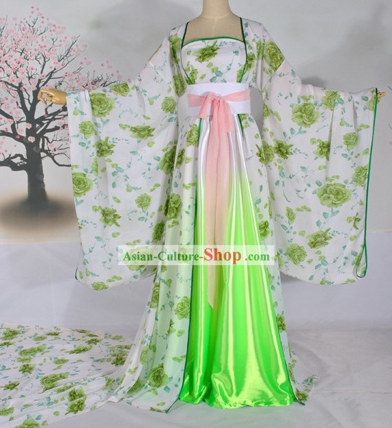 Ancient Chinese Tang Dynasty Female Palace Clothing Complete Set for Women