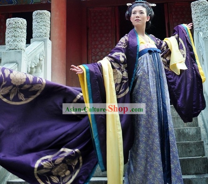 Ancient Tang Period Wu Zetian Women Emperor Court Dress