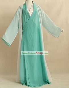 Ancient Chinese Fairytale Character Green Costumes for Women