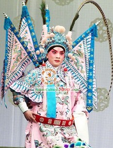 Peking Opera Two Long Feathers