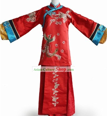 Chinese Classic Wedding Phoenix Clothes Complete Set