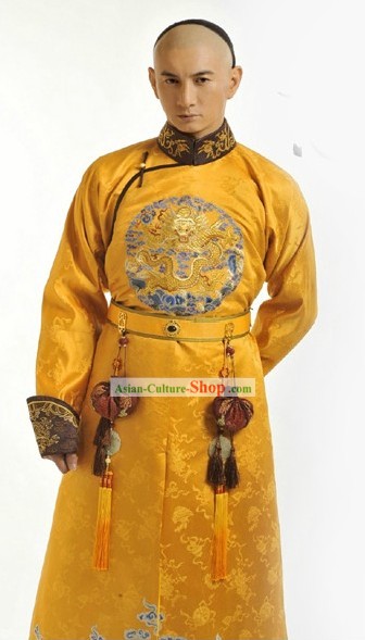 Ancient Chinese Emperor Clothes Complete Set