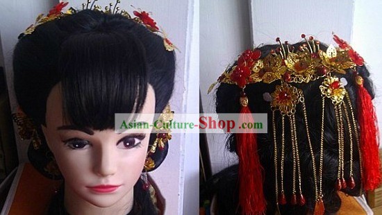 Traditional Chinese Wedding Ceremony Hair Accessories for Brides