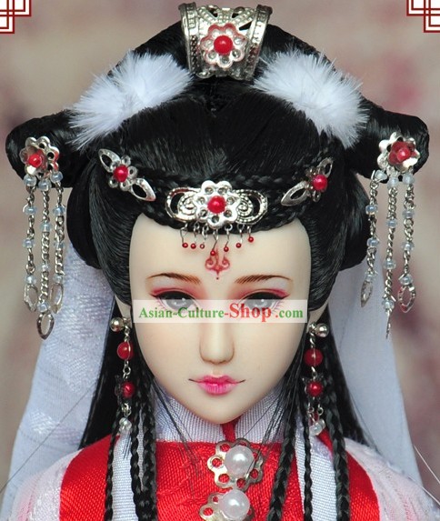 Ancient Chinese Princess Hair Accessories and Wig