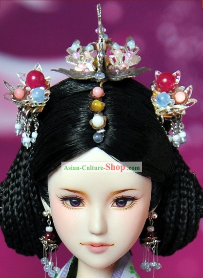 Ancient Chinese Queen Hair Accessories and Wig