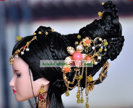 Ancient Chinese Queen Hair Accessories and Wig for Women
