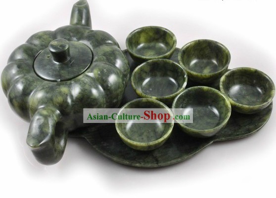 Chinese Classic Jade Stone Teapot