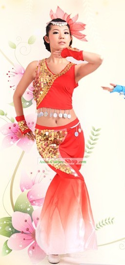 Chinese Dai Ethnic Dance Costumes for Women