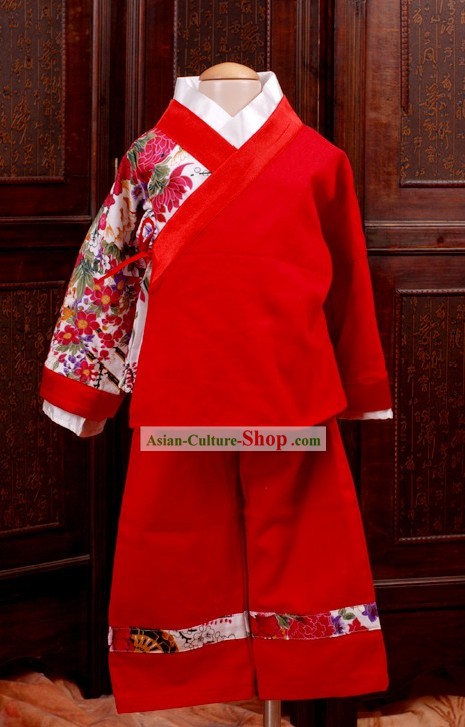 Ancient Chinese New Year Celebration Clothing for Children