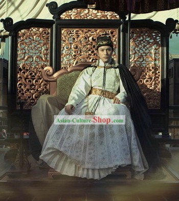 Ancient Chinese Ming Dynasty Official Costumes and Hat for Men