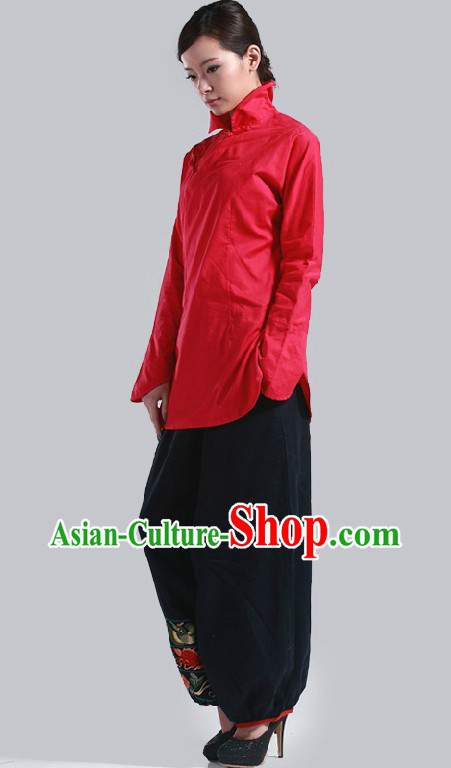 Chinese Classic Red Dance Costumes for Women
