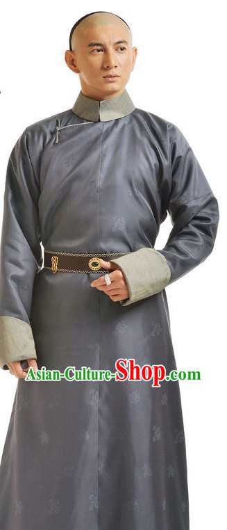 Traditional Chinese Qing Dynasty Bu Bu Jing Xin Palace Prince Clothing for Men