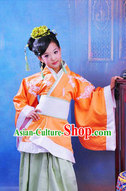 Traditional Chinese Han Fu Clothing Complete Set for Kids