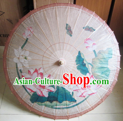 Traditional Chinese Handmade Lotus Umbrella
