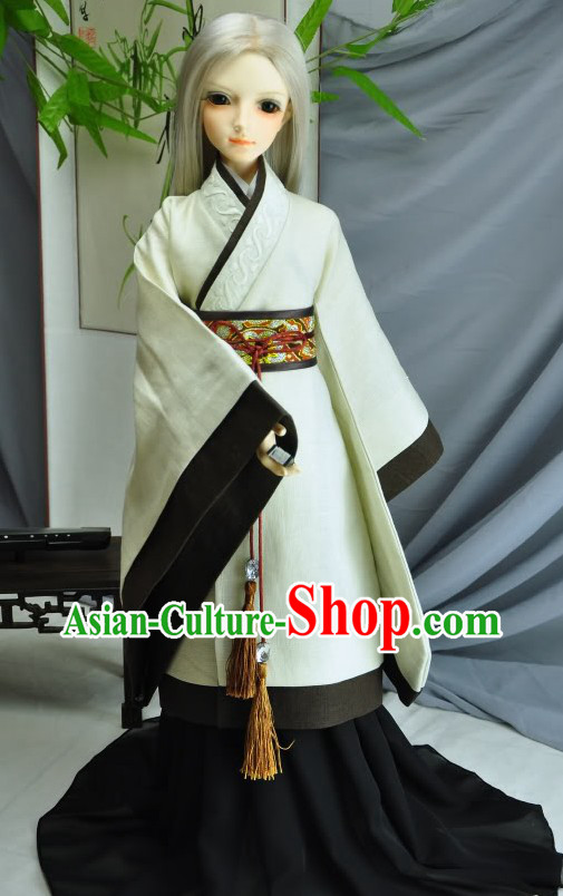 Ancient Chinese Teacher Costumes Long Robe