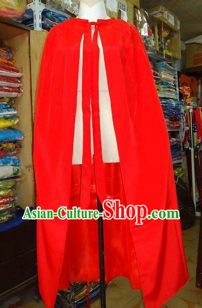 Ancient Chinese Red General Fighter Cape