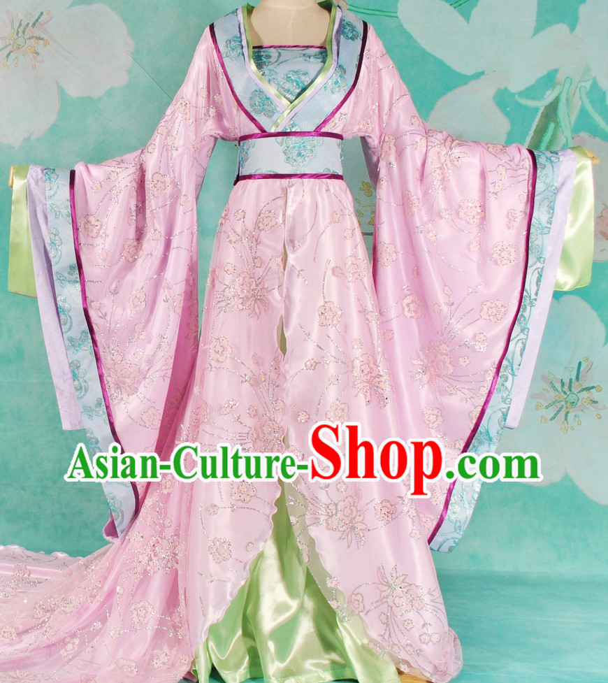 Ancient Chinese Imperial Palace Princess Long Tail Clothing for Women