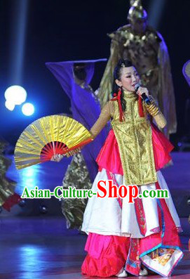 Traditional Chinese Stage Performance Costumes for Women
