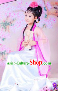 Ancient Chinese Stage Performance Guzhuang Costume for Kids