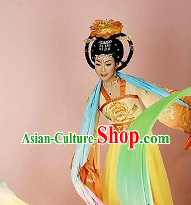 Ancient Chinese Tang Dynasty Ribbon Dance Costume for Women