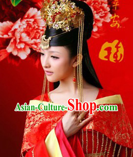 Ancient Chinese Bride Wedding Phoenix Hair Accessories Complete Set for Women