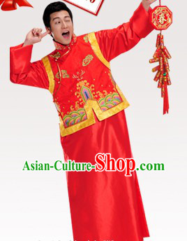 Chinese Classical Wedding Dress Complete Set for Men
