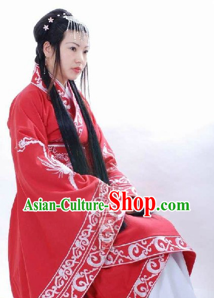 Ancient Chinese Han Dynasty Style Phoenix Empress Clothing for Women