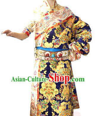 Traditional Chinese Tibetan Robe Complete Set for Women