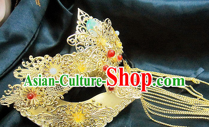 Handmade Chinese Stage Performance Classic Mysterious Mask