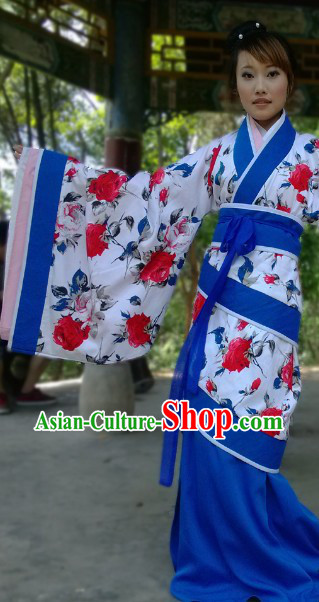 Ancient Chinese Imperial Palace Han Dynasty Empress Outfit Quju Clothing