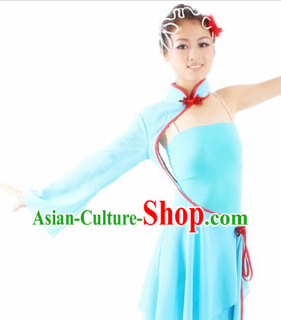 Traditional Chinese Solo Dance Costumes and Headwear for Women