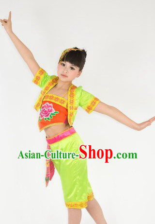 Traditional Chinese Mandarin Dance Costumes for Kids