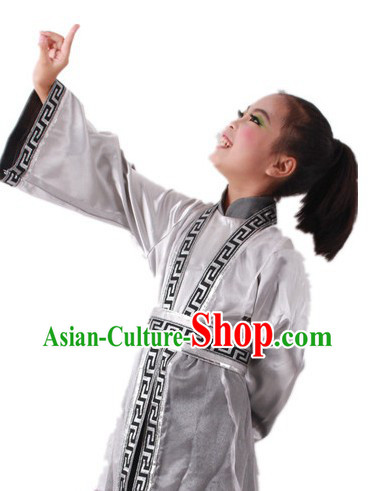 Traditional Chinese Poem Reading Performance Costumes for Kids