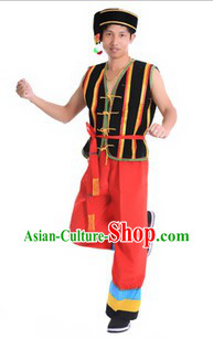 Traditional Chinese Ethnic Minority Costumes and Accessories for Men
