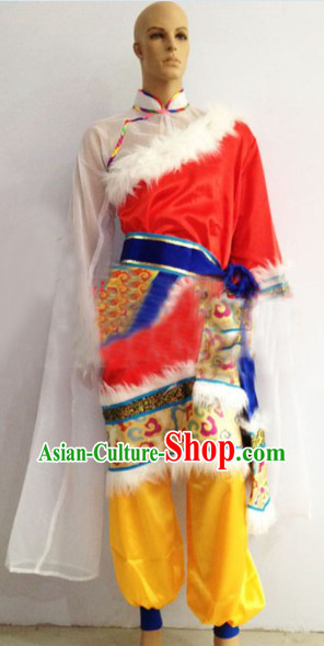 Chinese Stage Performance Tibetan Dance Costumes for Men