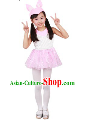 Rabbit Dance Costumes and Hat for Children