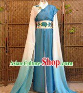 Ancient Water Sleeves Colour Transition Chinese Classical Dance Costumes for Women