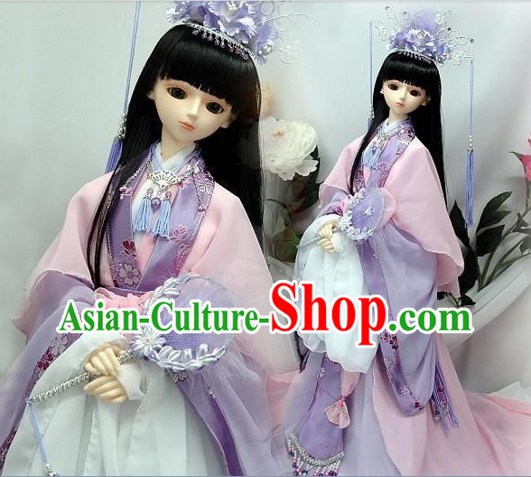 Ancient Chinese BJD Costumes and Hair Accessories for Real People