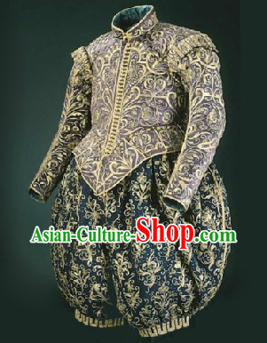 Ancient European Palace Nobleman Traditional Dress