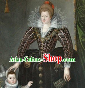 Ancient European Palace Nobleman Traditional Clothes for Women