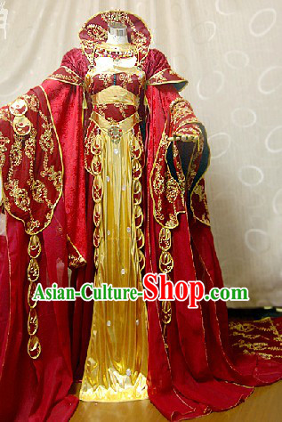 Ancient Chinese Imperial Palace Empress Cosplay Clothing Complete Set