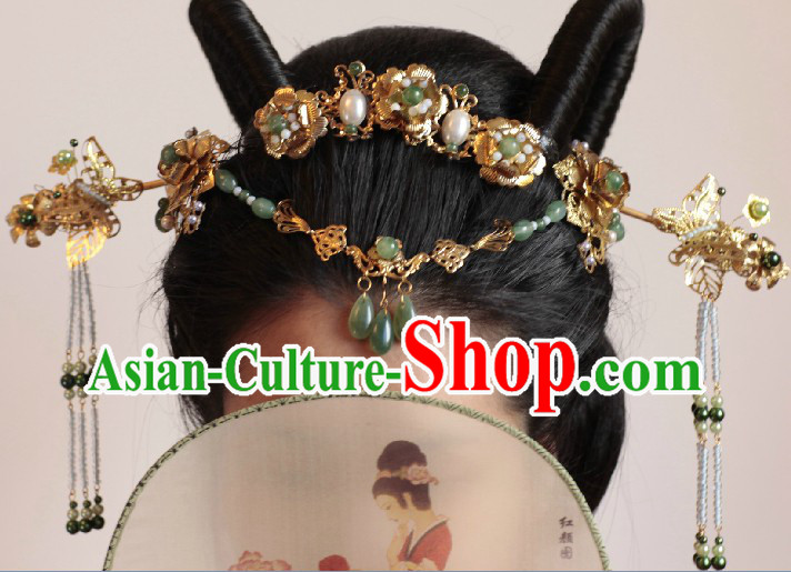 Ancient Chinese Ceremonial Traditions and Customs Hair Accessories Complete Set