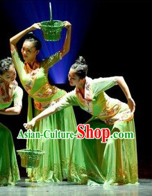 Mulberry Leaf Harvest Stage Performance Dance Costumes Suit for Womn